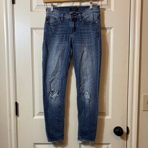 Judy Blue Women's Distressed Blue Skinny Jeans